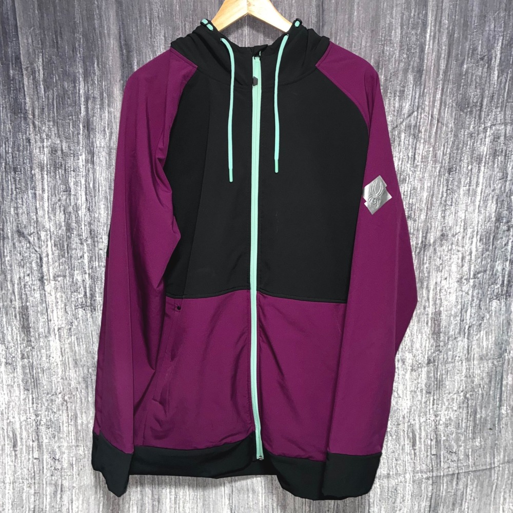 Spyder The Full Zip Hoodie Fleece Softshell Ski Men Size XL 191074